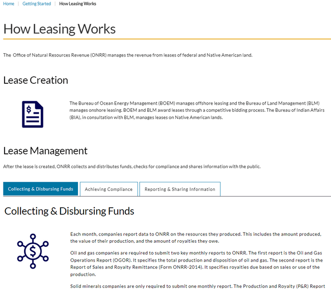 Screen capture of the how leasing works webpage.